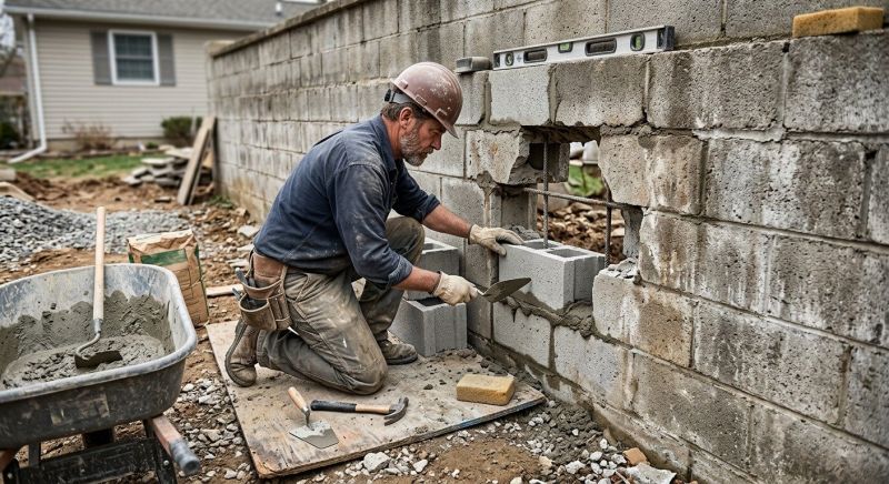Block Masonry Repair in Tulsa, OK