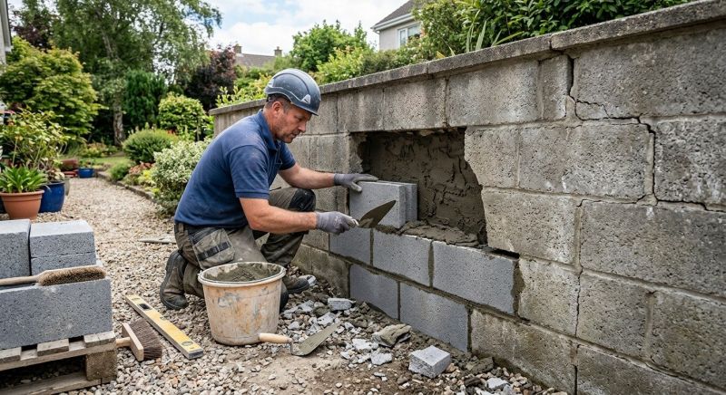 Block Wall Repair in Sapulpa, OK