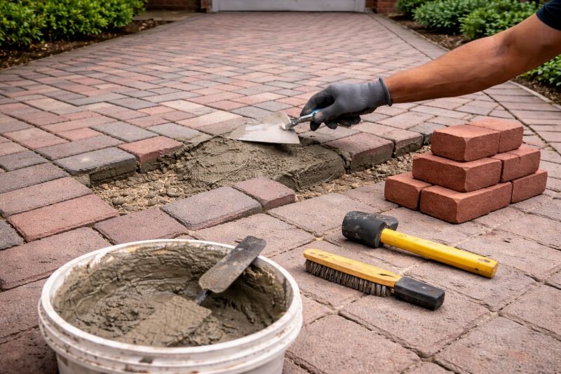 Brick Driveway Repair in Tulsa, OK