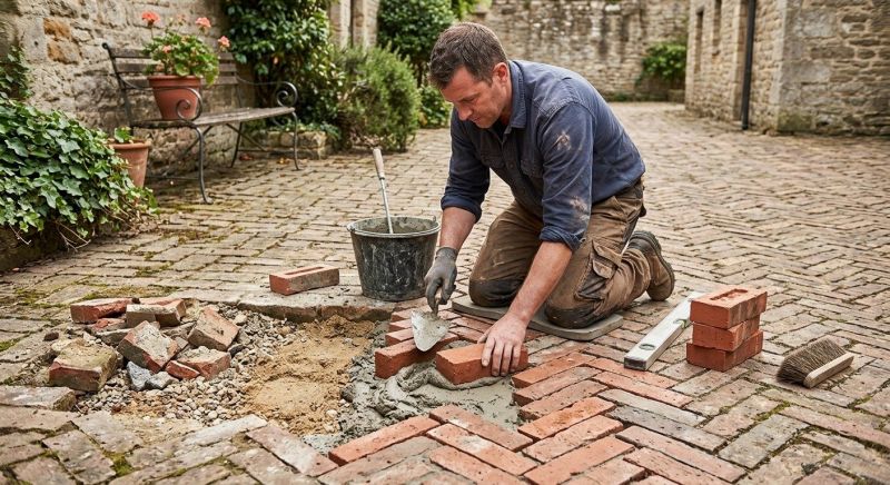 Brick Flatwork Repair in Tulsa County, OK