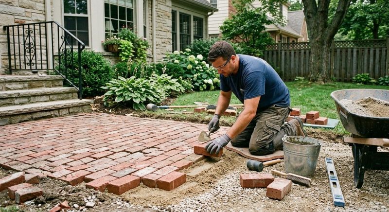 Brick Hardscape Repair in Tulsa, OK