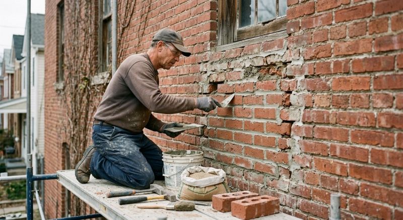 Brick Repair in Broken Arrow, OK
