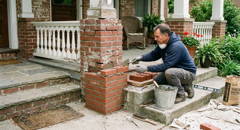 Brick Repair in Porter, OK