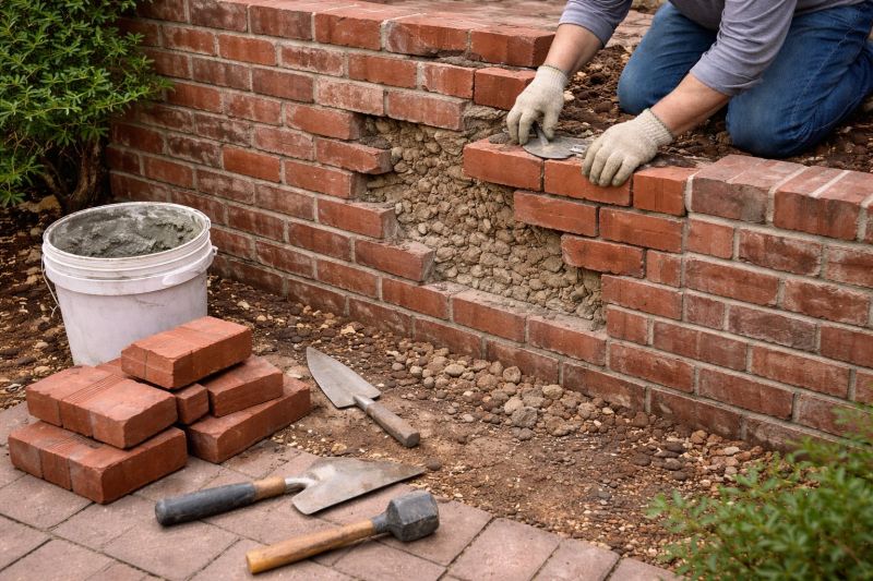 Brick Wall Repair in Tulsa, OK