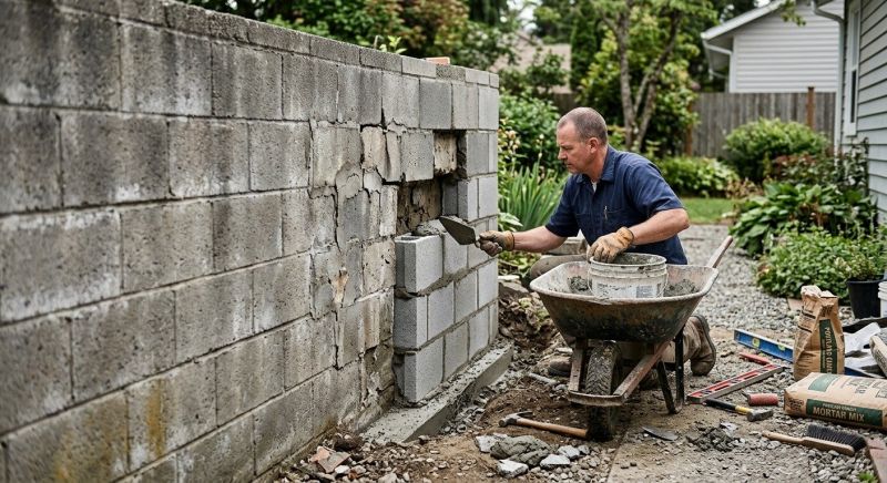 Cinder Block Repair in Tulsa, OK