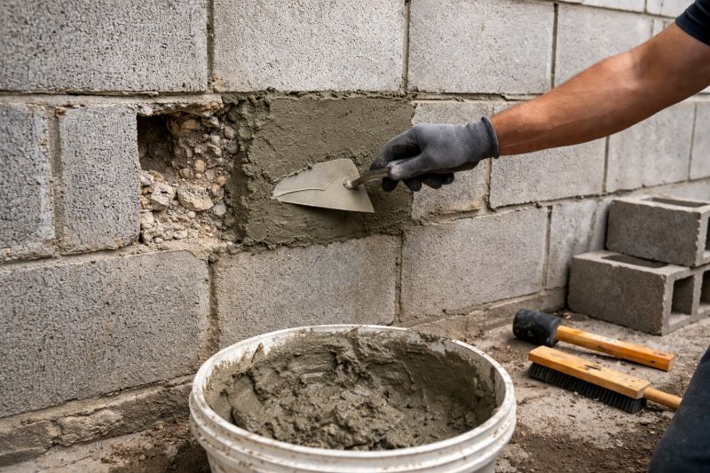 Concrete Block Wall Repair in Tulsa, OK