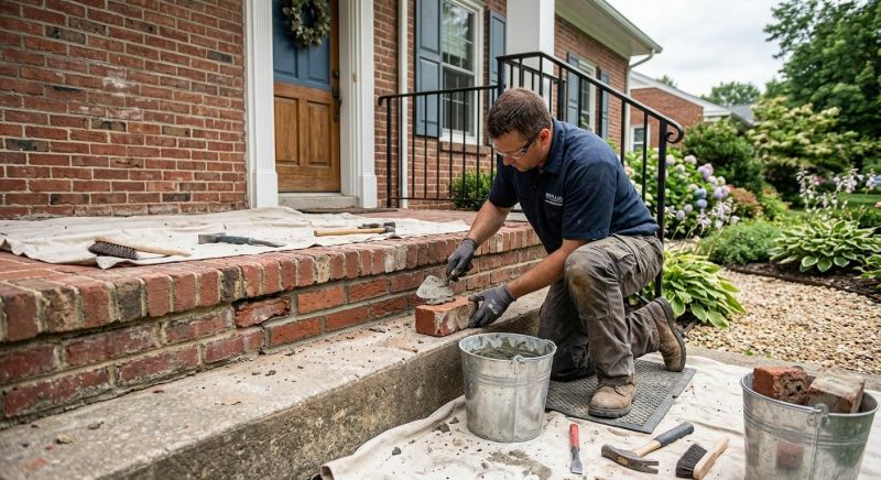 Porch Brick Repair in Tulsa, OK