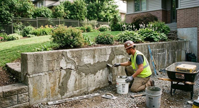 Retaining Wall Repair in Beggs, OK