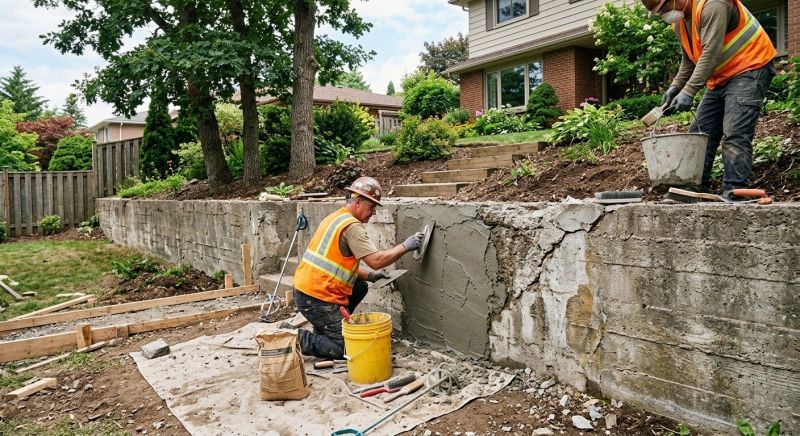 Retaining Wall Repair in Bixby, OK