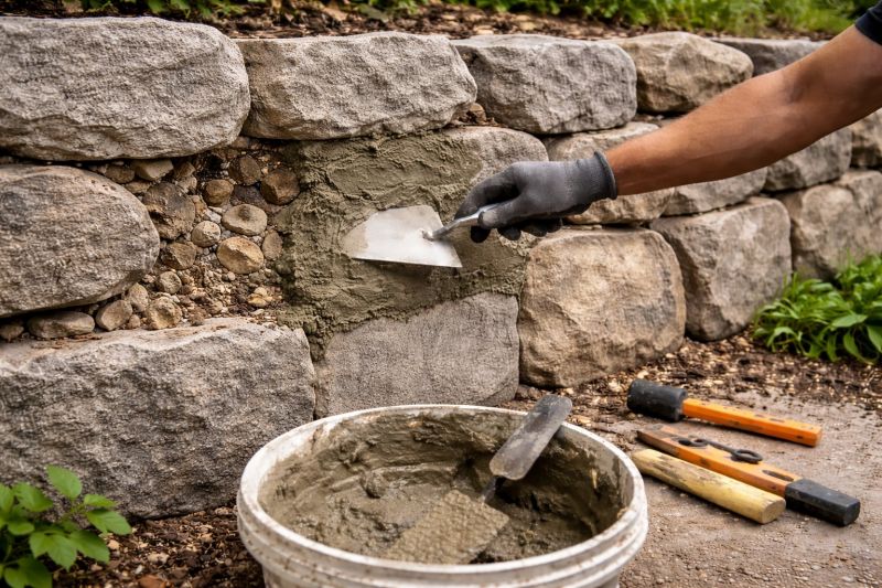 Retaining Wall Repair in Coweta, OK