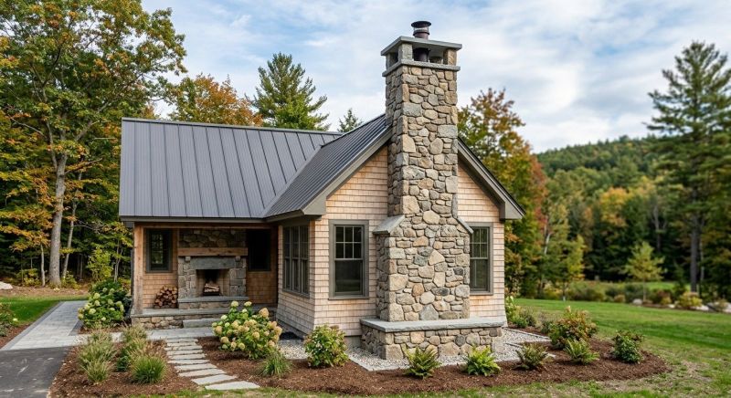 Stone Chimney Installation in Mounds, OK