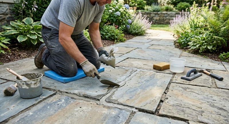 Stone Walkway Repair in Tulsa, OK